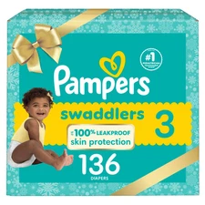 Pampers Swaddlers Active Baby Diapers Enormous Pack - Size 3 - 136ct