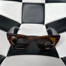 Ray-Ban RB0840S Mega Wayfarer Sunglasses Transparent Brown Frame