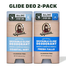 Dr. Squatch Invisible Glide Natural Deodorant - Body Care for Men