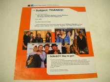 NO DOUBT Metallica RED HOT CHILI PPPERS original 2000 Promo Display Ad