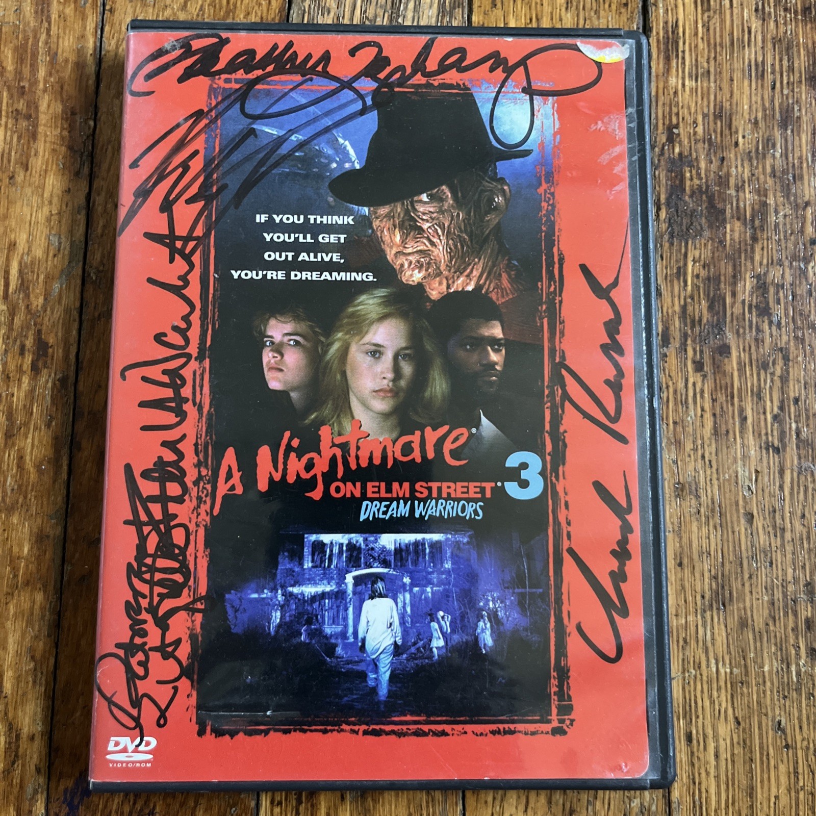 Nightmare on Elm St.  3 DVD Signed  Robert Englund Autographed & more!
