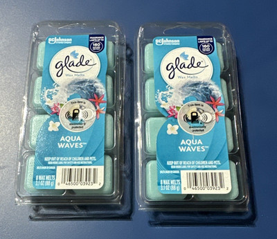 Glade Aqua Waves Wax Melts  2 Pks (16 melts total)