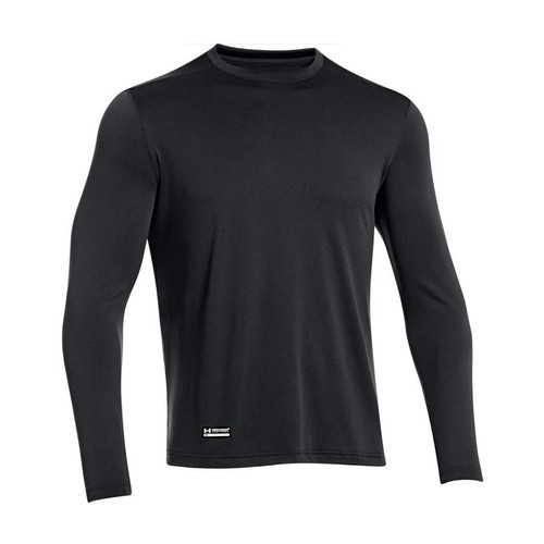 NWT Under Armour UA Tech™ Tactical Black Heat Gear Loose Long Sleeve T-Shirt-XL
