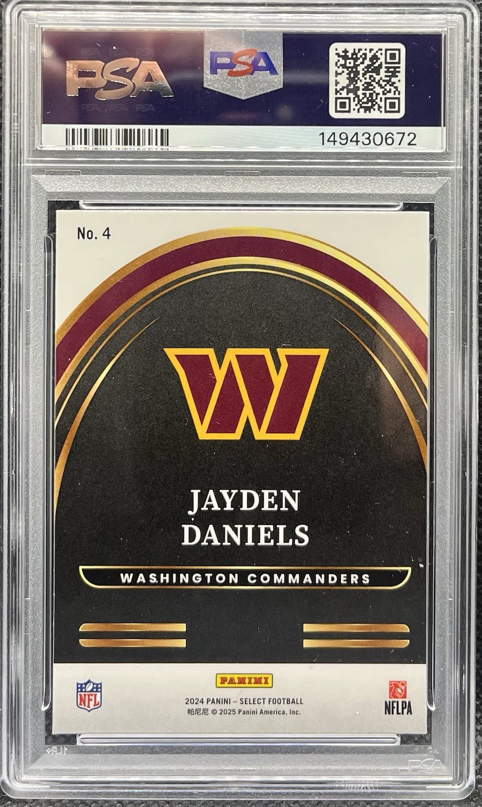 2024 Jayden Daniels Panini Select - Select Future #4 (RC) PSA 10 🔥🔥 view 2