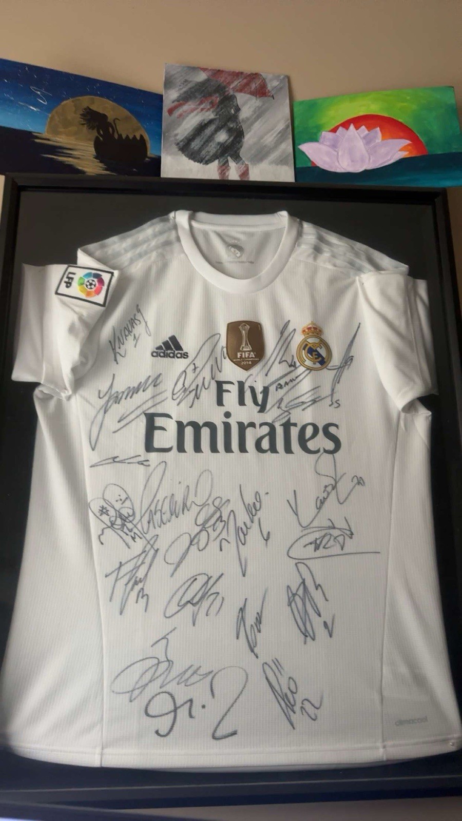 2015 Signed Real Madrid Jersey - ENTIRE TEAM