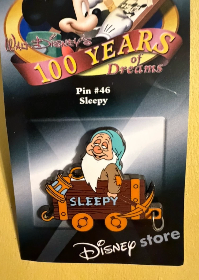 Disney Pin Sleepy Mine Car Train 100 Years of Dreams Snow White Retired