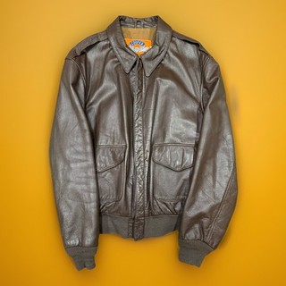 Genuine Cooper USAF Type A2 Goatskin flight pilots jacket XL 48 Long