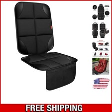 Waterproof Car Seat Protector - Thick Padding for Kids Pets, Black