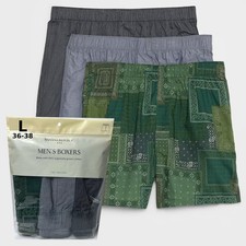 Banana Republic Boxers 3 Pair Mens LARGE Patc...