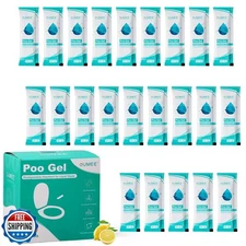 OUMEE 30 PACK Poo Gel for Portable Toilet, Camping Toilet Powder for Potty Ba