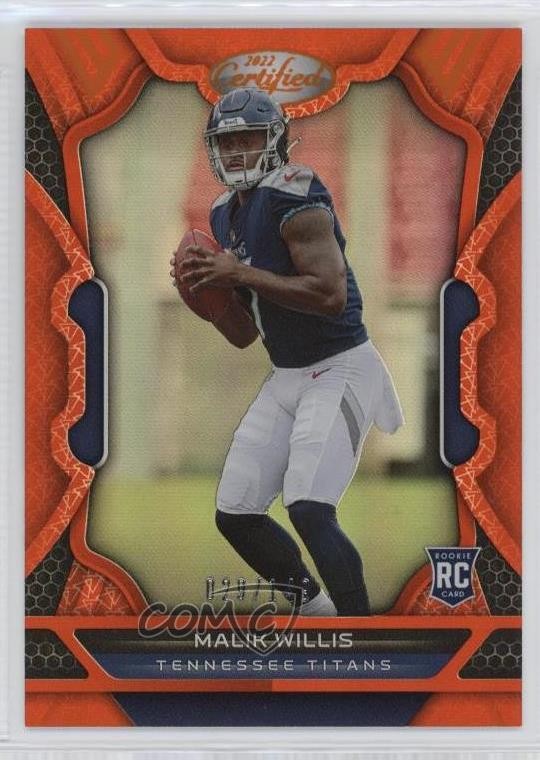 2022 Certified Rookies Mirror Orange 29/149 Malik Willis #103 Rookie RC 0z30