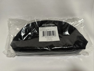 CALVIN KLEIN Fragrances Black Bag, Zipper Pouch, New with Tags Orig/SEALED Packa