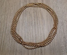 Light Copper 24"25"27"28"30"33"34"36"40" Military 2.4mm Ball Bead Dog Tag Chain