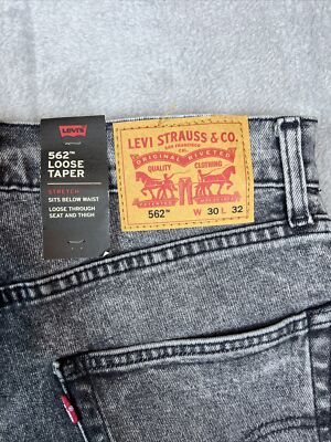 その他 Maor Levi / Shapes, ANJ096,Oliver Smith Levi's 562 Loose Taper Jeans Men's 30 X 32Gray Flex Stretch Baggy