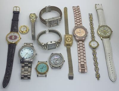 Swiss Watch Lot Vintage Ladies Watches (12) Total Wristwatch