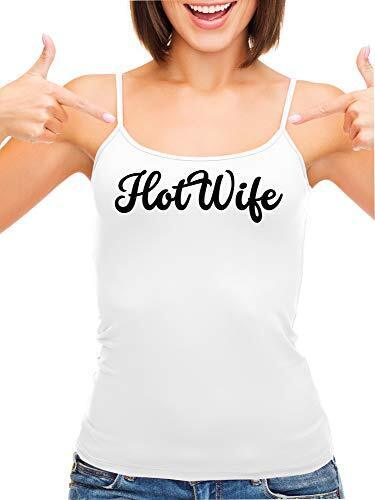 Knaughty Knickers HotWife Life Shared Lifestyle Hot Wife White Camisole Tank Top - Picture 1 of 13