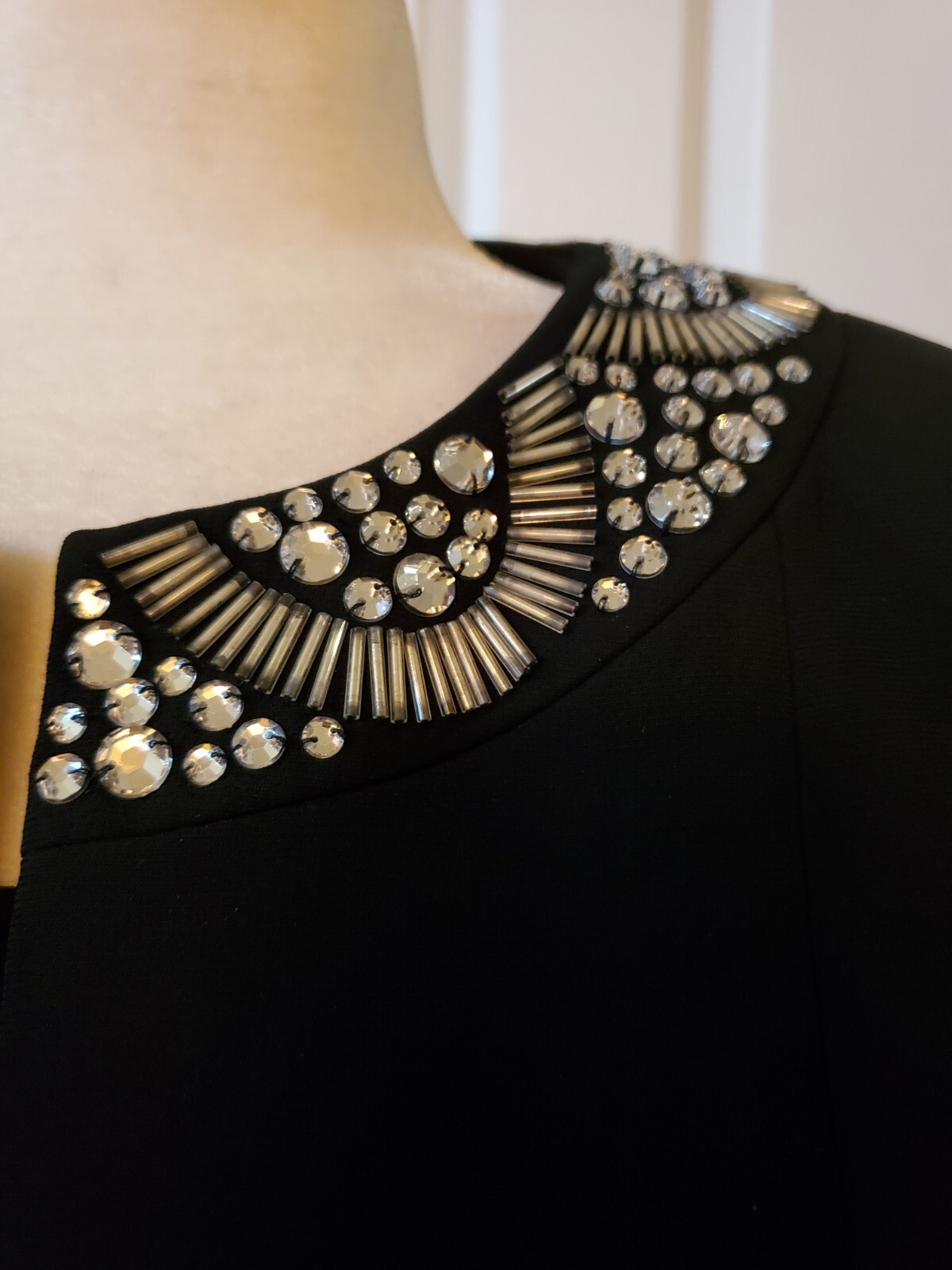 Kasper Separates Petite 2PC Black Polyester Beade… - image 4