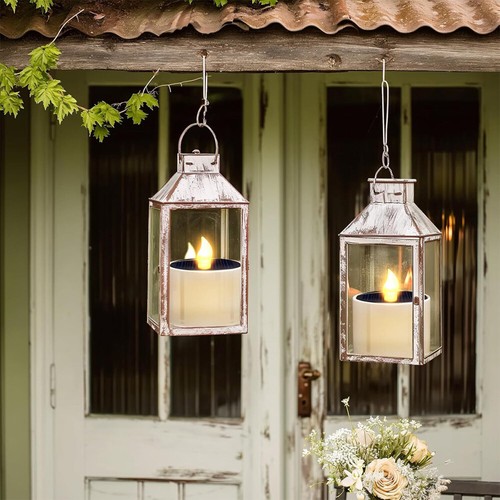 6 Stück Solar LED Teelichter Außen Sensor Solarkerze Garten-Kerze Outdoor - Bild 11 von 18