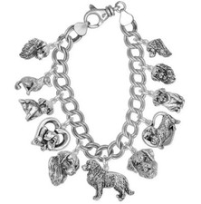 Golden Retriever Charm Bracelet Jewelry Sterling Silver Handmade Dog Charm Brace