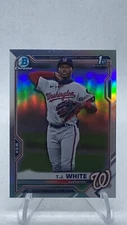 2021 Bowman Draft Chrome TJ White 1st First Bowman Refractor Parallel # BDC-157