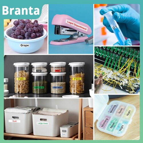 5xKompatibel Brother M-K221s to M-K721 9mm Schriftband für Brother P-Touch 80 90 - Bild 7 von 7