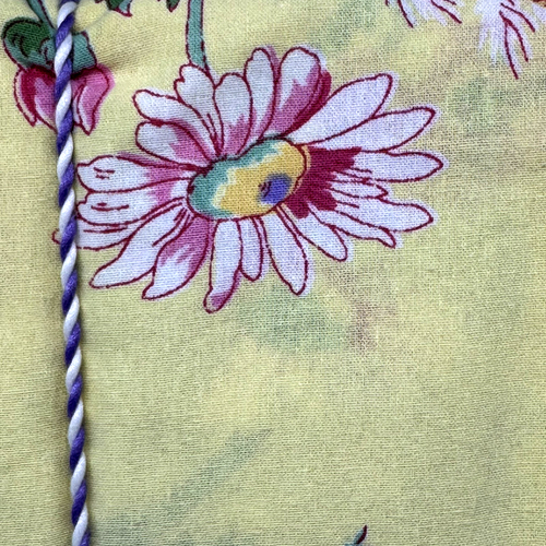 April Cornell Wildflower Yellow Pink Purple Floral Tablecloth 60x84 Spring Daisy - Picture 7 of 8