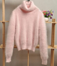 The new warm woman mink cashmere sweater can be customized free delivery S24115