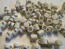 Dollhouse Miniature - Various Coffee Cups with Names - You Pick - Letters A-M