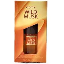 WILD MUSK by Coty Concentrate Cologne Spray 1 oz / 30 ml For Women New