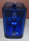 Vintage Hazel Atlas Cobalt Blue Chevron Creamer And Sugar Bowl Set Art Deco — photo 9