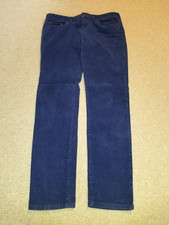 Womens Pants-VINEYARD VINES-blue cotton stretch corduroy tapered jean-style-4
