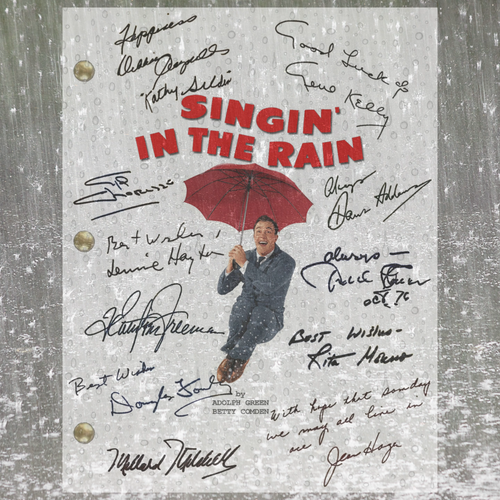 Singin' in the Rain Script Signed Autographed Reprints, Musical, Gene Kelly - Video 1 of 1