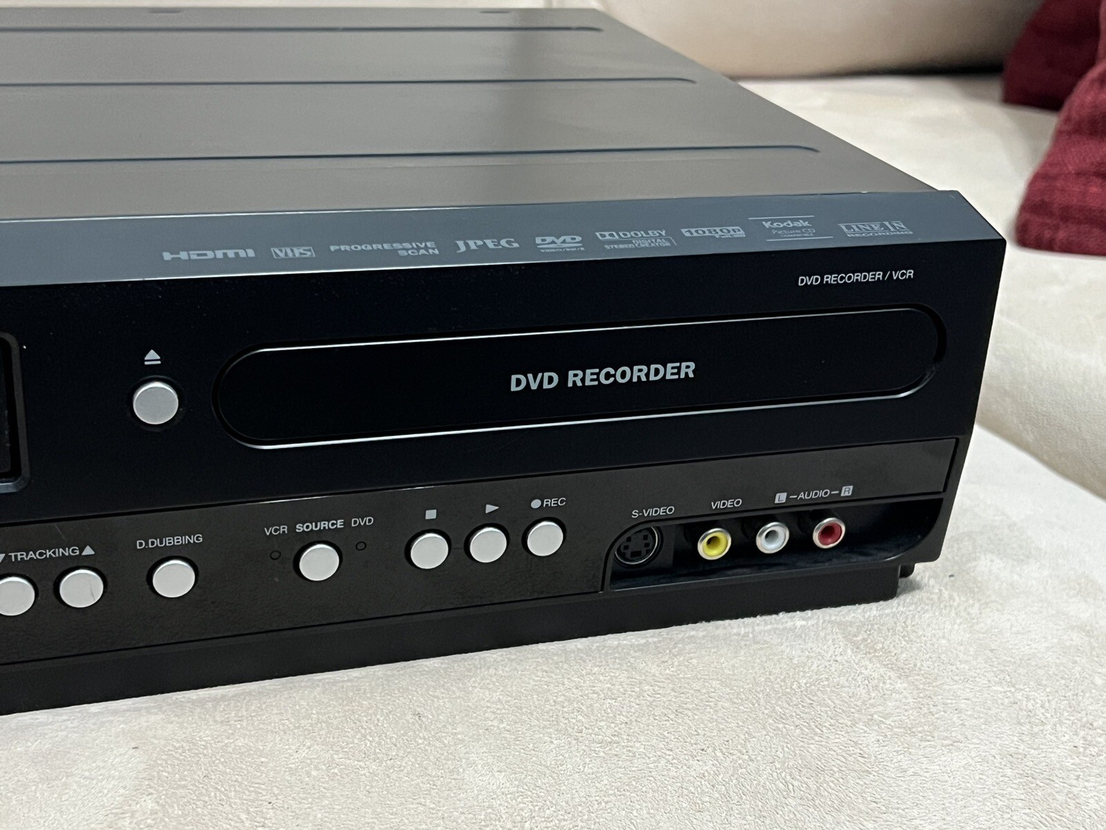 EMERSON ZV427EM5 VCR VHS DVD dubbing RECORDER COMBO PLAYER HDMI With