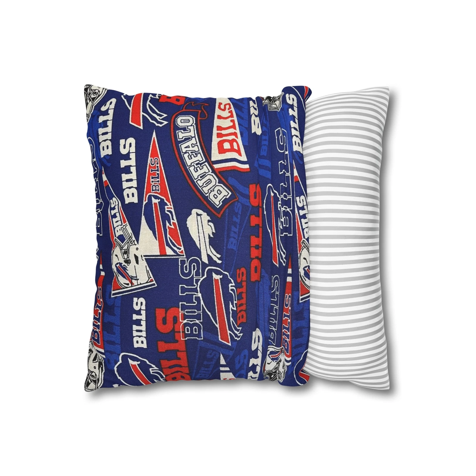 Buffalo Bills Spun Square Throw Pillowcase