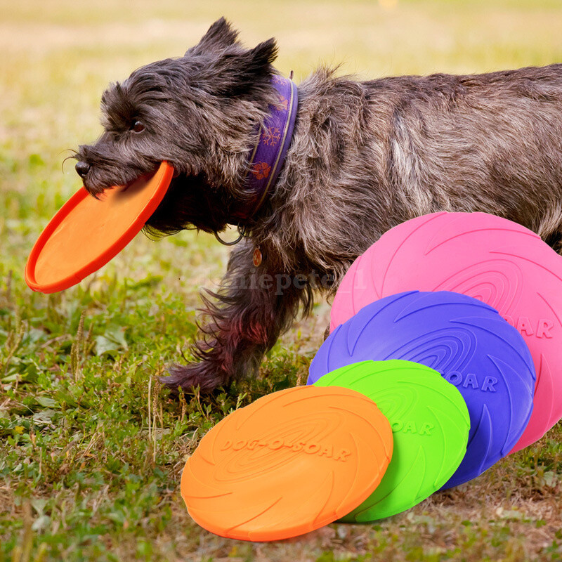 HOT AU Pet Large Dog Frisbee Indestructible Dog Flying Floating
