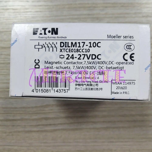 1PC NEW EATON DILM17-10C contactor DC24V 4NO 17A