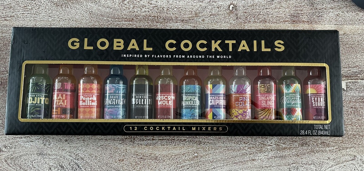 12 Pack Global Cocktail Mixers - Mixed Drink Gift Set