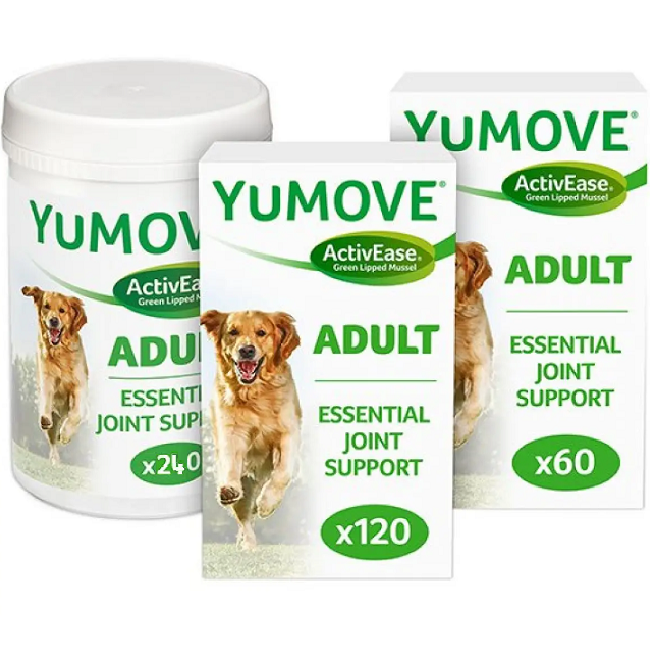 YuMOVE JOINT SUPPLEMENT FOR DOG (60, 120, 240 tablets) Adult Omega