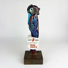 Stony Creek "Sun Juice" Rainbow Pelican Beer Tap Handle Bird Connecticut CT