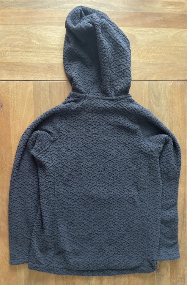 Sudadera con Capucha Patagonia Diamond Capra Mujer Pequeña Jacquard Polar Azul Marino Texturizada Foto 2 de 4