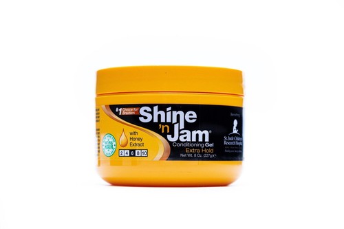 Ampro Shine N Jam Conditioning Gel Extra Hold With Honey Extract 227g-454g - Picture 3 of 5