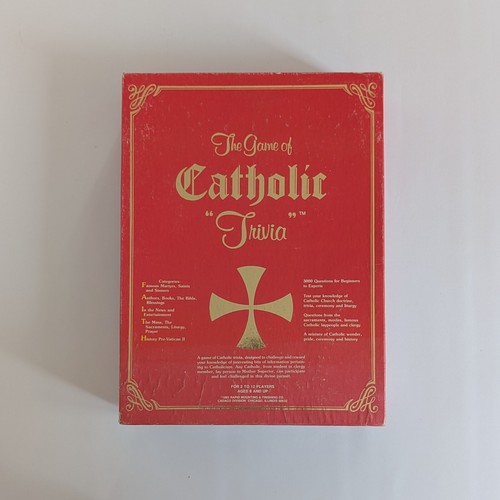 Vintage The Game Of Catholic Trivia - 1985 Cadaco Games No. 700 Board Game