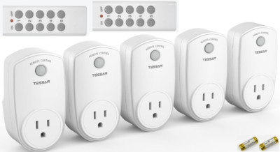Wireless Electrical Outlet Plug Switch for Lights, Lamps, Fans, 100ft RF Range