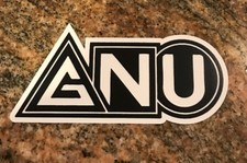 Gnu Snowboard Sticker - Snowboarding Skiing Mountain Sports