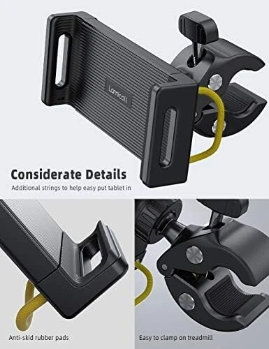 Lamicall Treadmill Tablet Ipad Holder Bike Handlebar Mount Clamp for Stationary - Picture 6 of 8