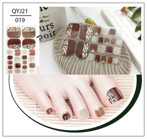 Fashion Toe Nail Stickers Decals Wraps Nail Art SelfStick Women Convenient - Picture 23 of 52
