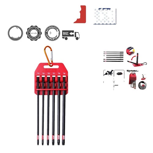 SWANLAKE 13-Piece Magnetic Torx Screwdriver Set - Durable Chrome