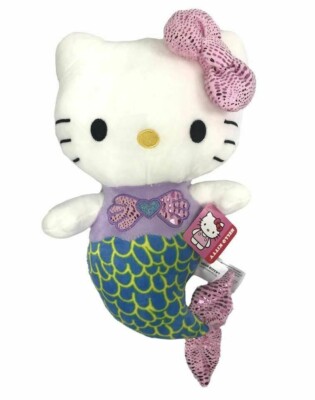 XLarge Hello Kitty Plush Mermaid 15 inches. Sanrio. Soft. New w/tag