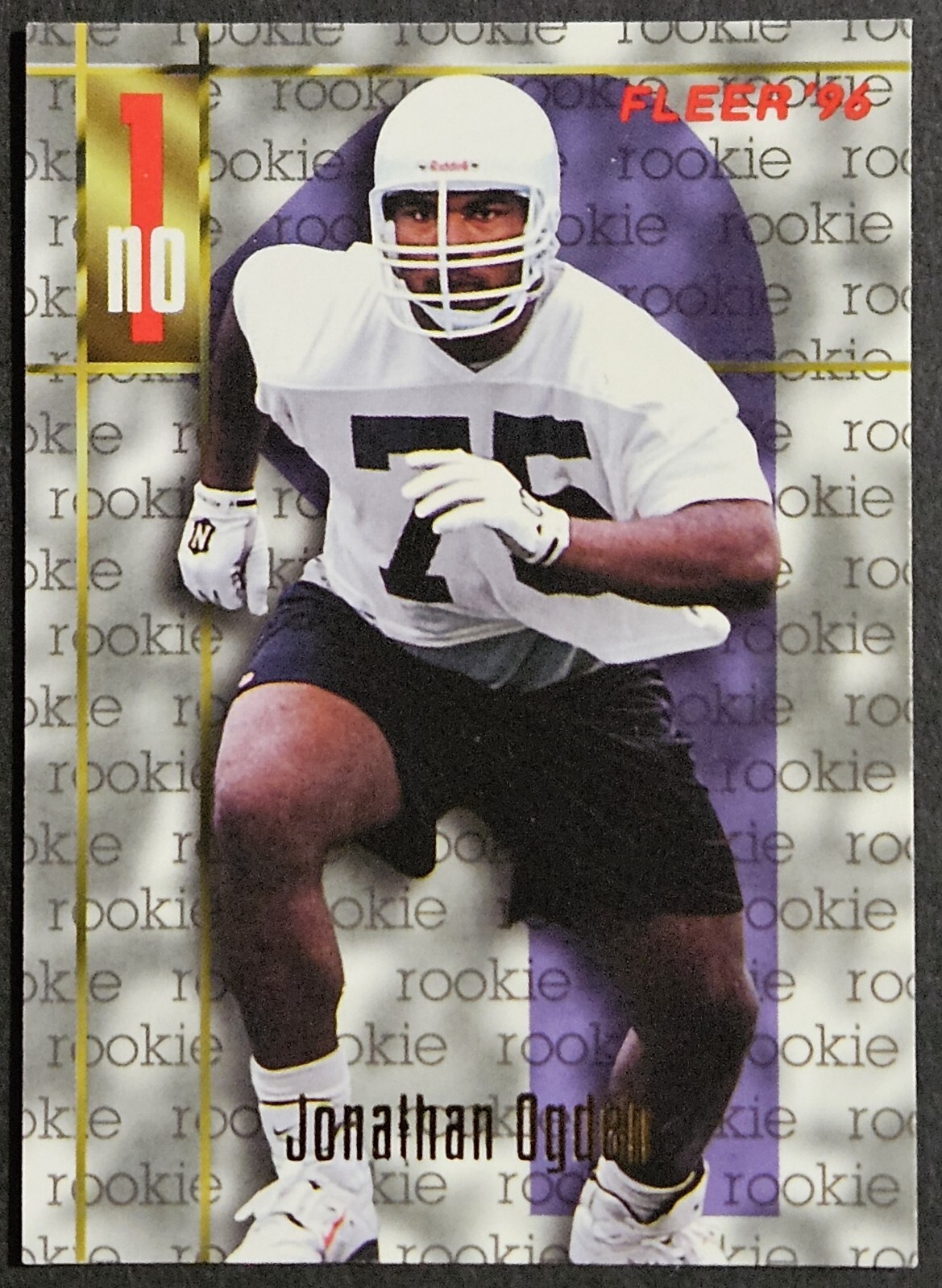1996 Fleer #173 Jonathan Ogden Rookie RC Baltimore Ravens HOF