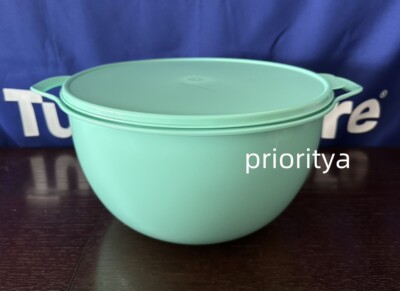 Tupperware Mega Thatsa Mixing Serving 42 Cup Bowl Mint Ice Cream Green New